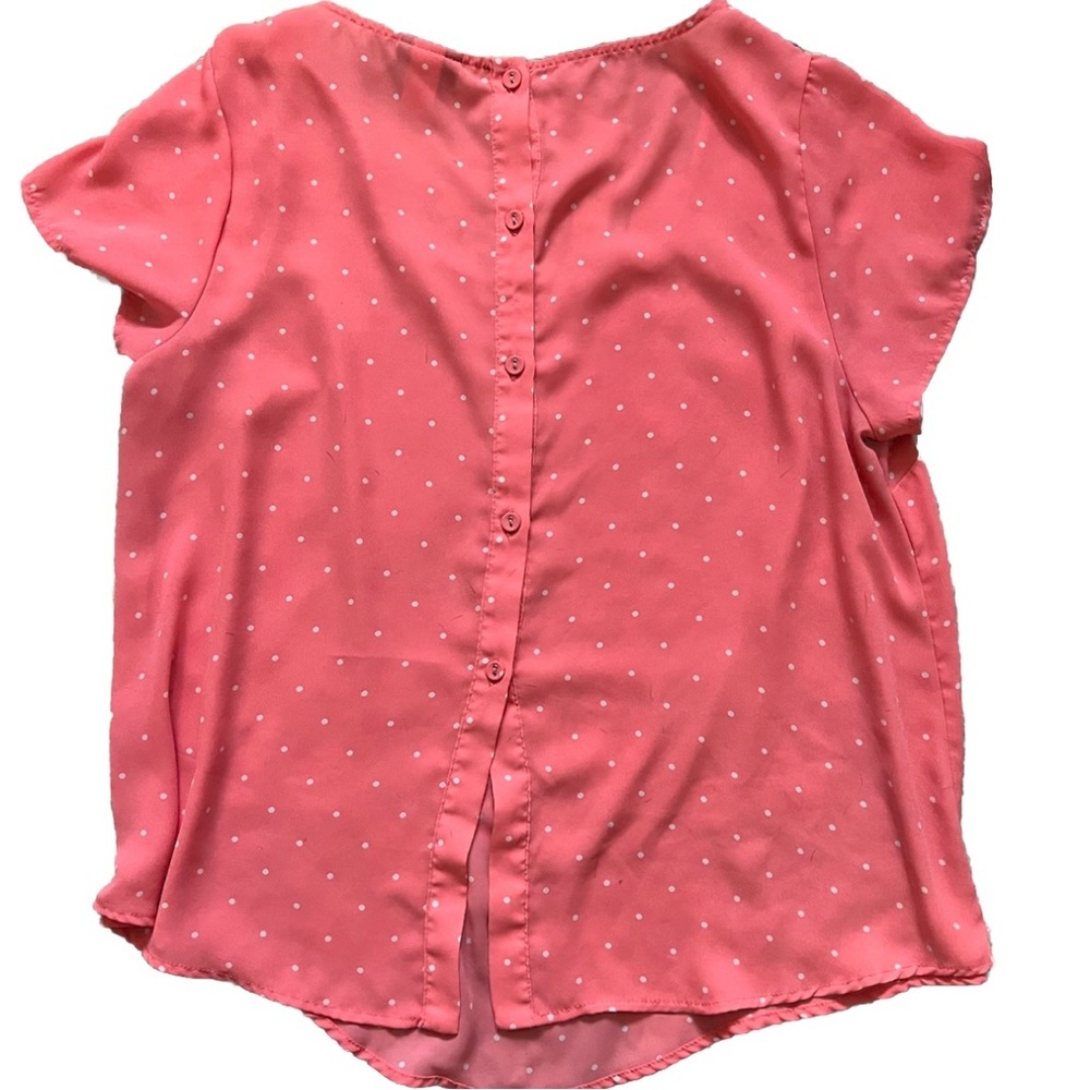 Torrid Pink Dolman Sleeve Blouse with Back Buttoned Detail NWOT 00/M/L - Picture 8 of 9